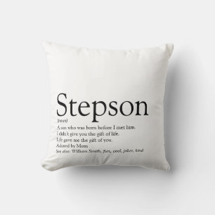 World's Best Ever Stepson Definition Cushion