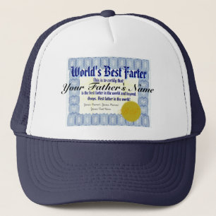 World's Best Farter Funny Dad Prank Trucker Hat