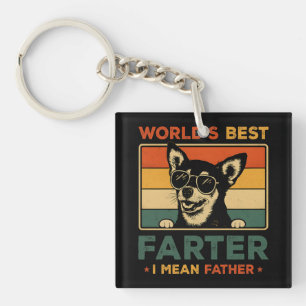 World's Best Farter I Mean Father Funny Dad Dog Key Ring