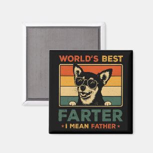 World's Best Farter I Mean Father Funny Dad Dog Magnet