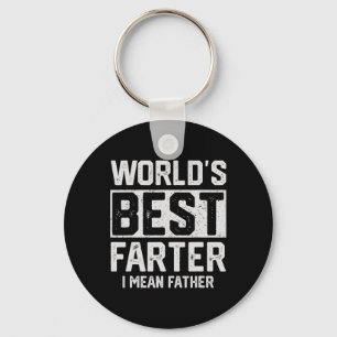 Worlds Best Farter I Mean Father Mens Fathers Day  Key Ring