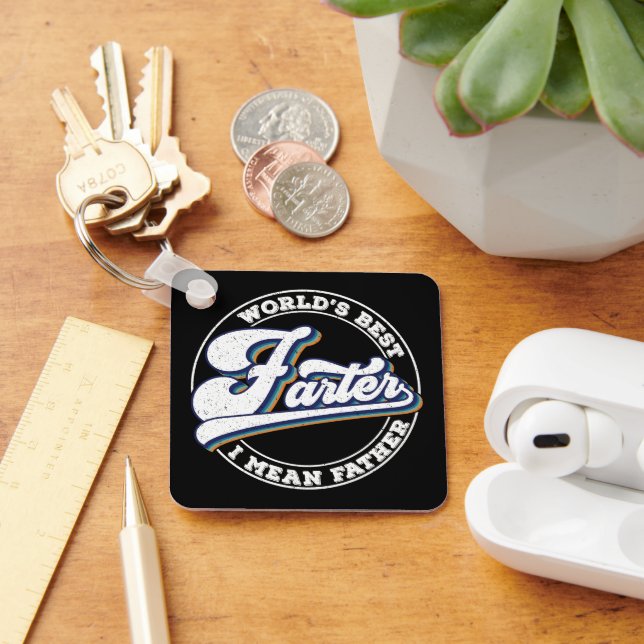 World's Best Farter I Mean Father Sayings Key Ring (Desk)
