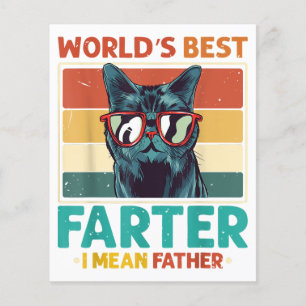 Worlds Best Farter I Mean Father t shirt Best Cat 