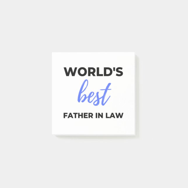 World's Best Father In Law 2 Post-it Notes (Front)
