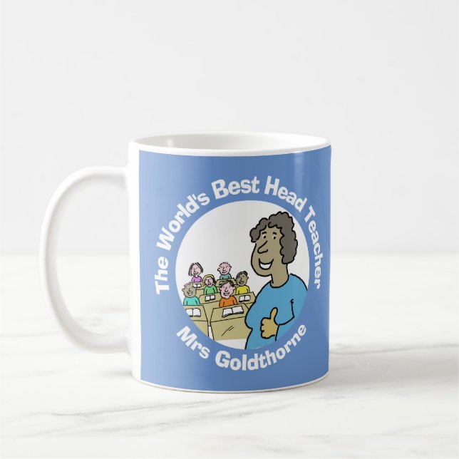 World's Best Female Head Teacher Coffee Mug (Left)