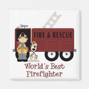 World's Best Firefighter Woman Magnet
