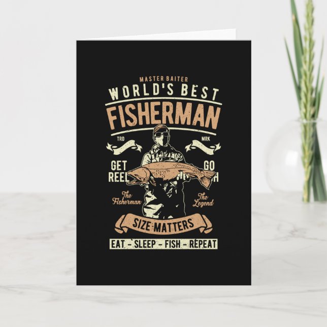 World's Best Fisherman Card (Front)