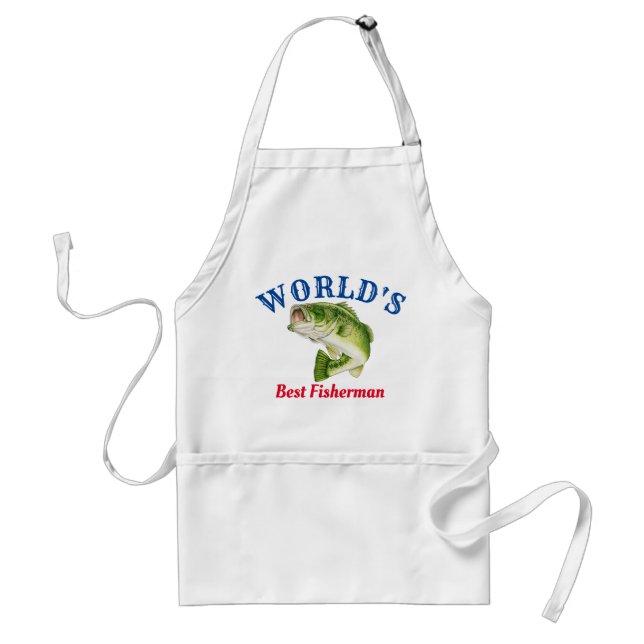 World's Best Fisherman Standard Apron (Front)