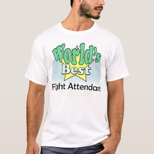 World's Best Flight Attendant T-Shirt (Front)
