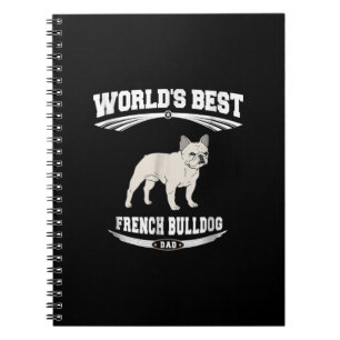 worlds best french bulldog dad dog owner gift notebook
