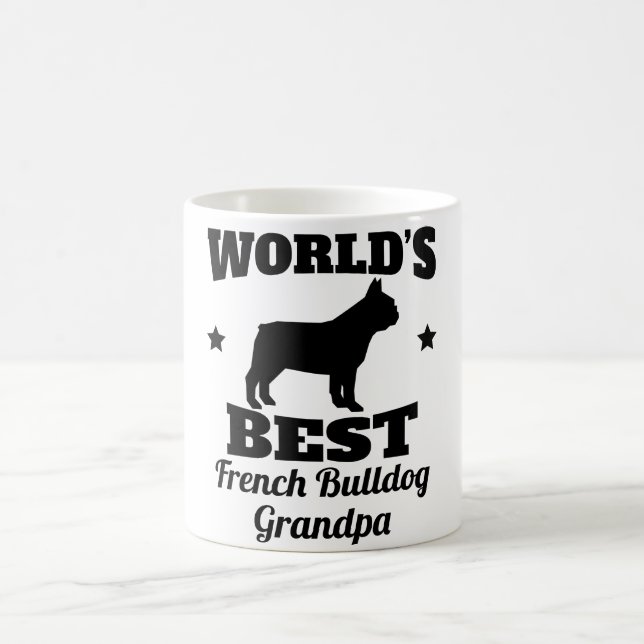 Worlds Best French Bulldog Grandpa Coffee Mug (Center)