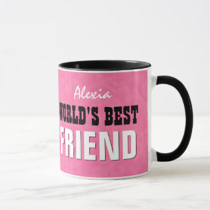 World's Best FRIEND Pink Grunge V25 Mug
