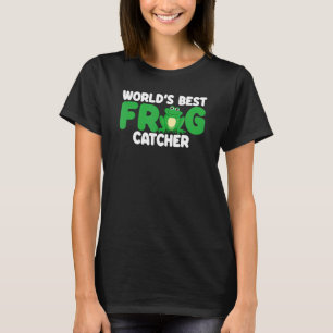 World's Best Frog Catcher Boys Girls Kids Frog Hun T-Shirt