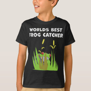 Worlds Best Frog Catcher Gift Lake Amphibian Fan T-Shirt