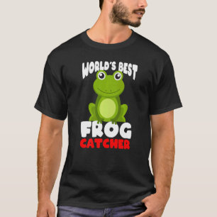 Worlds best frog catcher kids boy and girls 9 T-Shirt