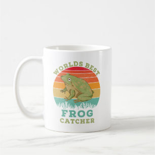 Worlds Best Frog Catcher, Retro Vintage Frog Lover Coffee Mug