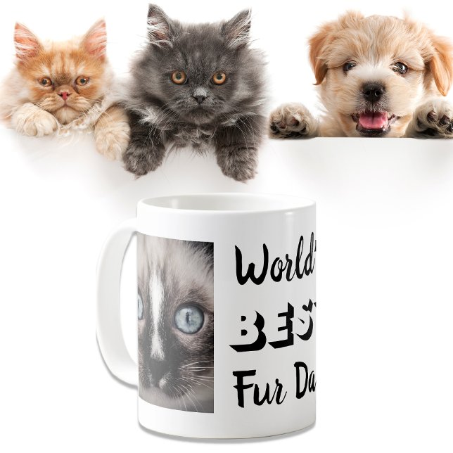 World's Best Fur Dad Personalised Photos Coffee Mug (Creator Uploaded)