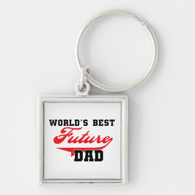 World's Best Future Dad Gifts Key Ring (Front)