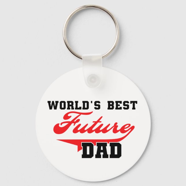 World's Best Future Dad T shirts and Gifts Key Ring (Front)