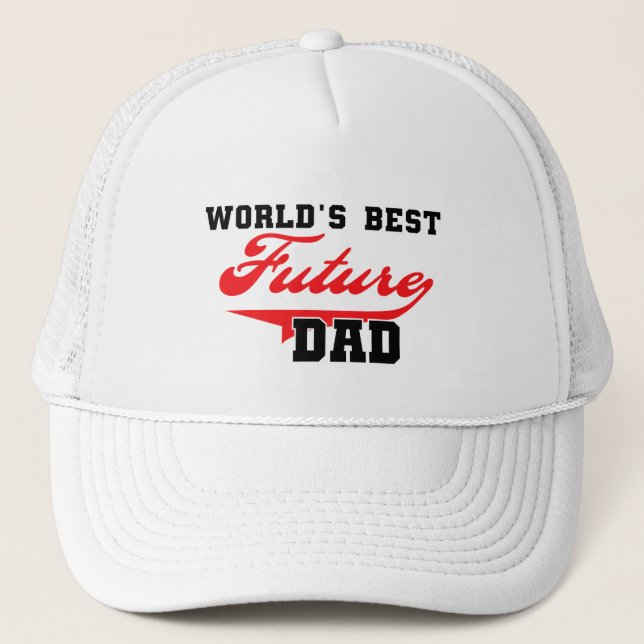 World's Best Future Dad T shirts and Gifts Trucker Hat (Front)