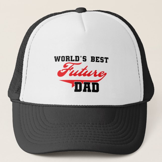 World's Best Future Dad T shirts and Gifts Trucker Hat (Front)