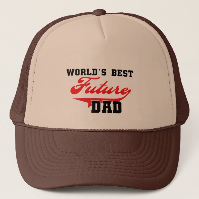 World's Best Future Dad T shirts and Gifts Trucker Hat (Front)
