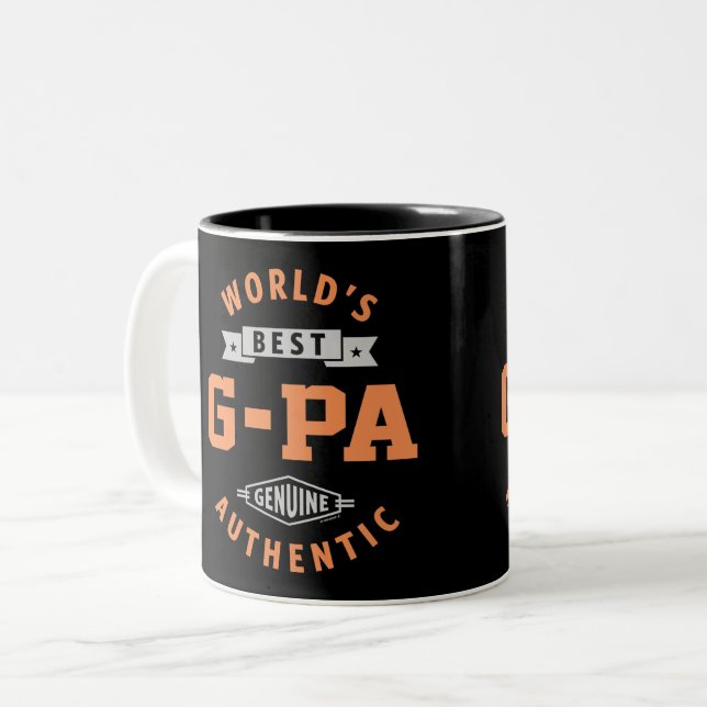 World's Best G-Pa Two-Tone Coffee Mug (Front Left)