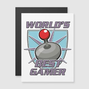 World's best gamer retro logo