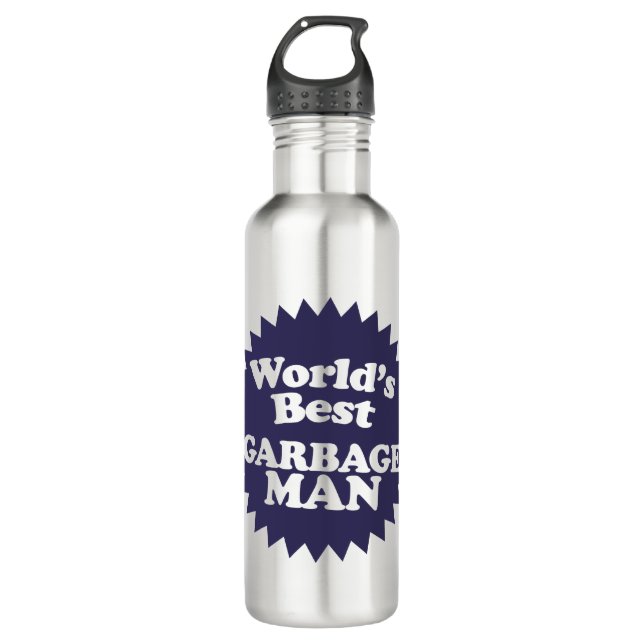 World's Best Garbage Man 710 Ml Water Bottle (Front)