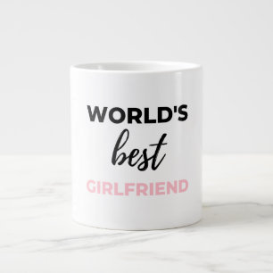 World's Best Girlfriend Black Large Coffee Mug