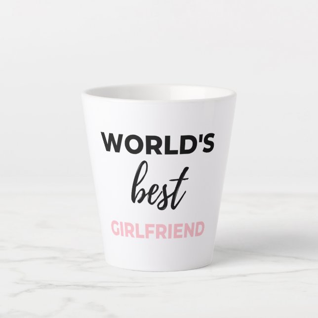 World's Best Girlfriend Black Latte Mug (Front)