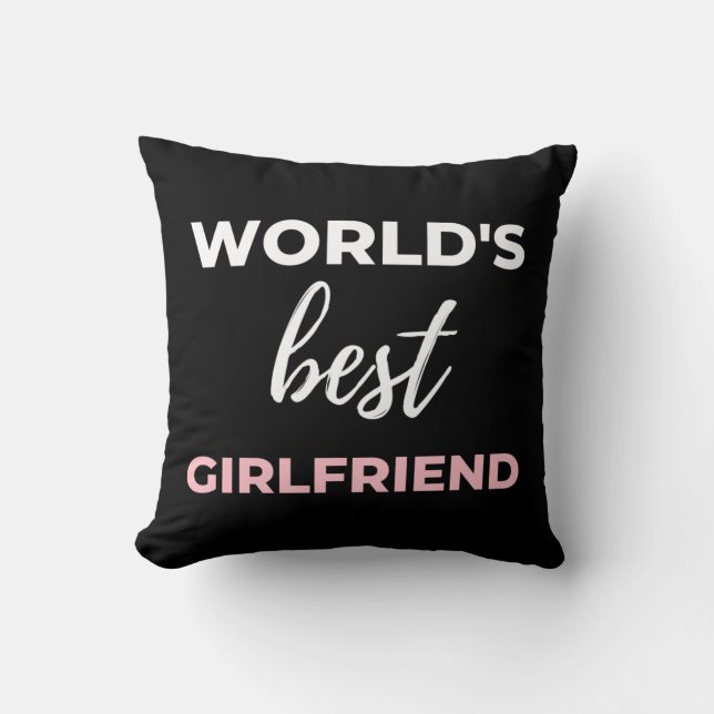 World's Best Girlfriend Cushion (Front)