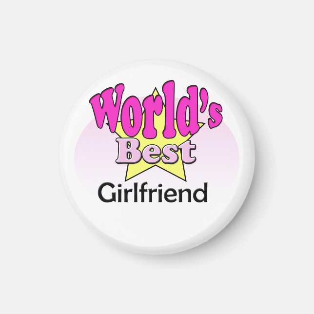 World's Best Girlfriend Magnet (Front)