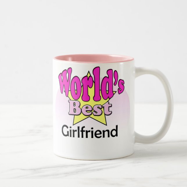 World's best Girlfriend Two-Tone Coffee Mug (Right)