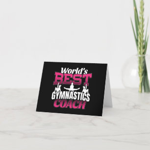 World's Best Girls Gymnastics Coach Card
