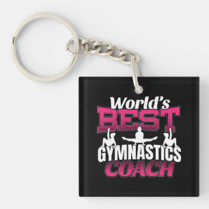 World's Best Girls Gymnastics Coach Key Ring