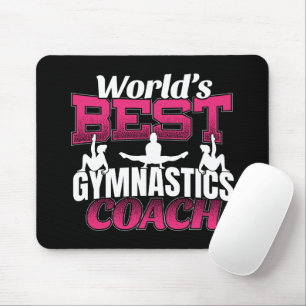 World's Best Girls Gymnastics Coach Mouse Pad