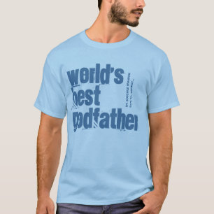 World's Best GODFATHER Baby Blue V204E T-Shirt