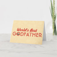 World's Best GODFATHER Funny Gold V2E