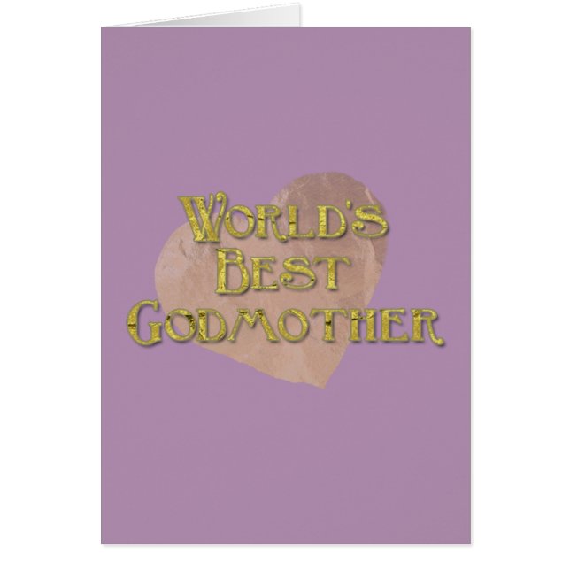 World's Best Godmother Card (Front)