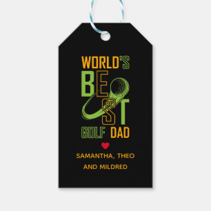 World's Best Golf Dad Dad Gift Tags