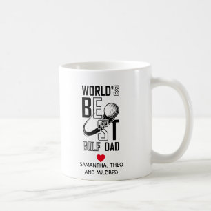 World's Best Golf  Dad   Dad Gifts Coffee Mug