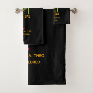 World's Best Golf Dad – Funny & Thoughtful Gift Bath Towel Set