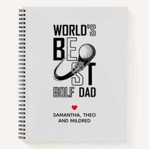 World's Best Golf Dad – Funny & Thoughtful Gift Notebook
