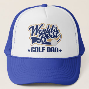 Worlds Best Golf Dad Gift hat