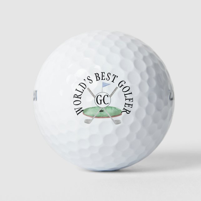 World's Best Golfer Golf Balls (Front)