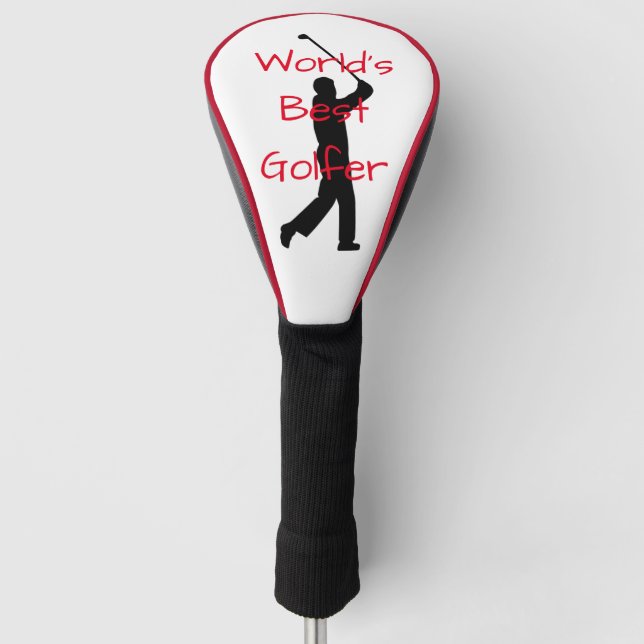 World's best golfer golf head cover (Front)