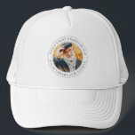World's Best Grampa By Par Classic Simple Photo Trucker Hat<br><div class="desc">This simple and classic design is composed of serif typography and add a custom photo. "World's Best Grampa By Par" encircles the frame.</div>