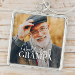 World's Best Grampa Since 20XX Modern Chic Photo Key Ring<br><div class="desc">This simple and modern design is composed of serif and cursive typography and add a custom photo</div>