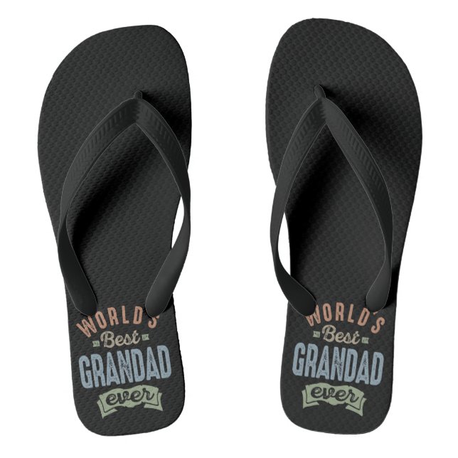 Worlds Best Grandad Thongs (Footbed)